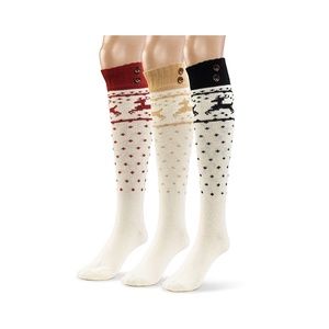 NWT Winter Knee High Boot Socks